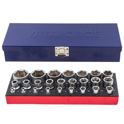 Головки 1/4'', 1/2'', набор 25пр YATAFORCE YF-50121G