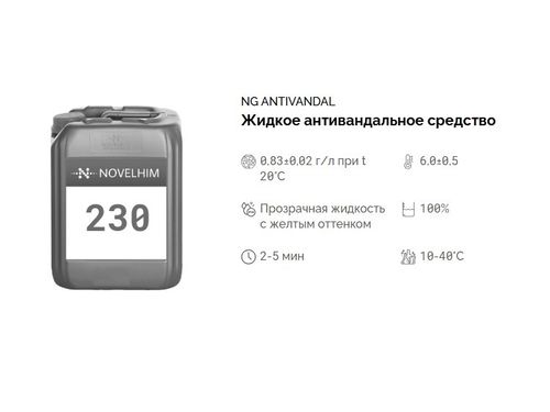 230 NG Antivandal Жидкое антивандальное средство. Канистра 5л.