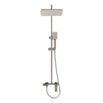 Душевая стойка Grossman Style 500.K35.05.120 с верхним душем,ручной лейкой и смесителем, брашированный никель,1 место