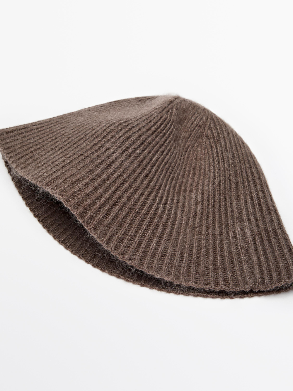 Massimo Dutti Панама из смесового кашемира, кротово-коричневый