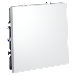 Выключатель с самовозвратом встраиваемый VOLTUM S70 одноклавишный 10А, (белый матовый)