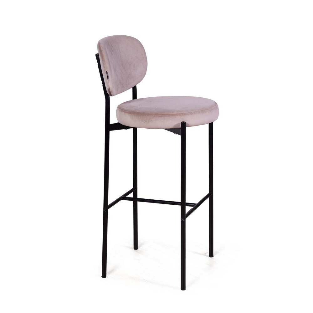 Стул барный Mason, бархат пепельно-бежевый 25