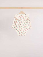 Боди с длинным рукавом для малышей Next E67-025, 3 шт., Молочный, Бежевый