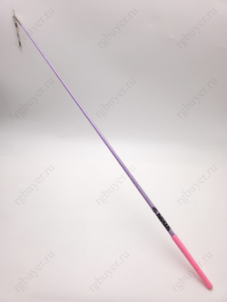 Палочка Sasaki 57 см с блеском фиолетовая с розовой ручкой RRKxР (Lilac x Pink)