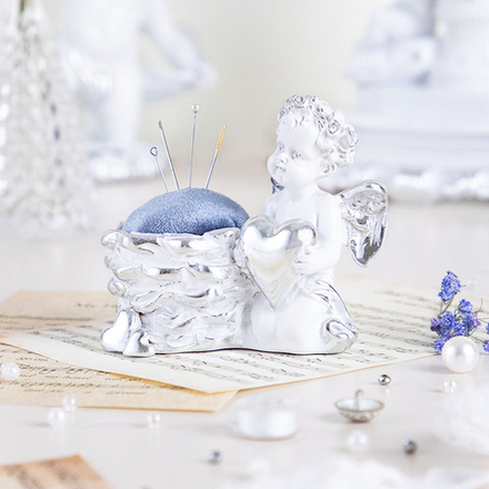 Игольница Ин Лав Белая Сильвер