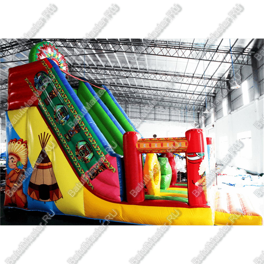 Надувная горка "Индиана" 7*5*6 м
