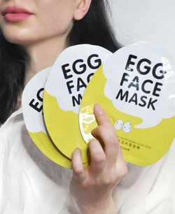 Тканевая яичная маска