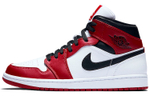 Jordan Air Jordan 1 mid "chicago" Shock Absorption Anti-skid Wear Help Retro Basketball Shoes Men Red White Black