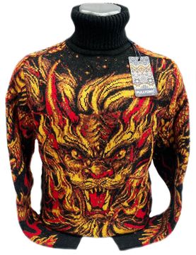 Pulltonic из шерсти и кашемира "Мой Дракон" Размеры (50-54)