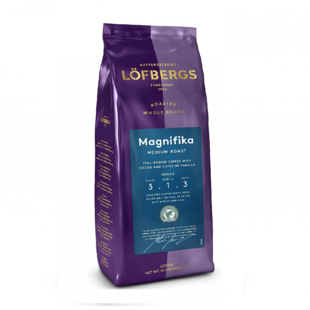 Кофе в зернах Lofbergs Magnifika 400 гр 3 шт