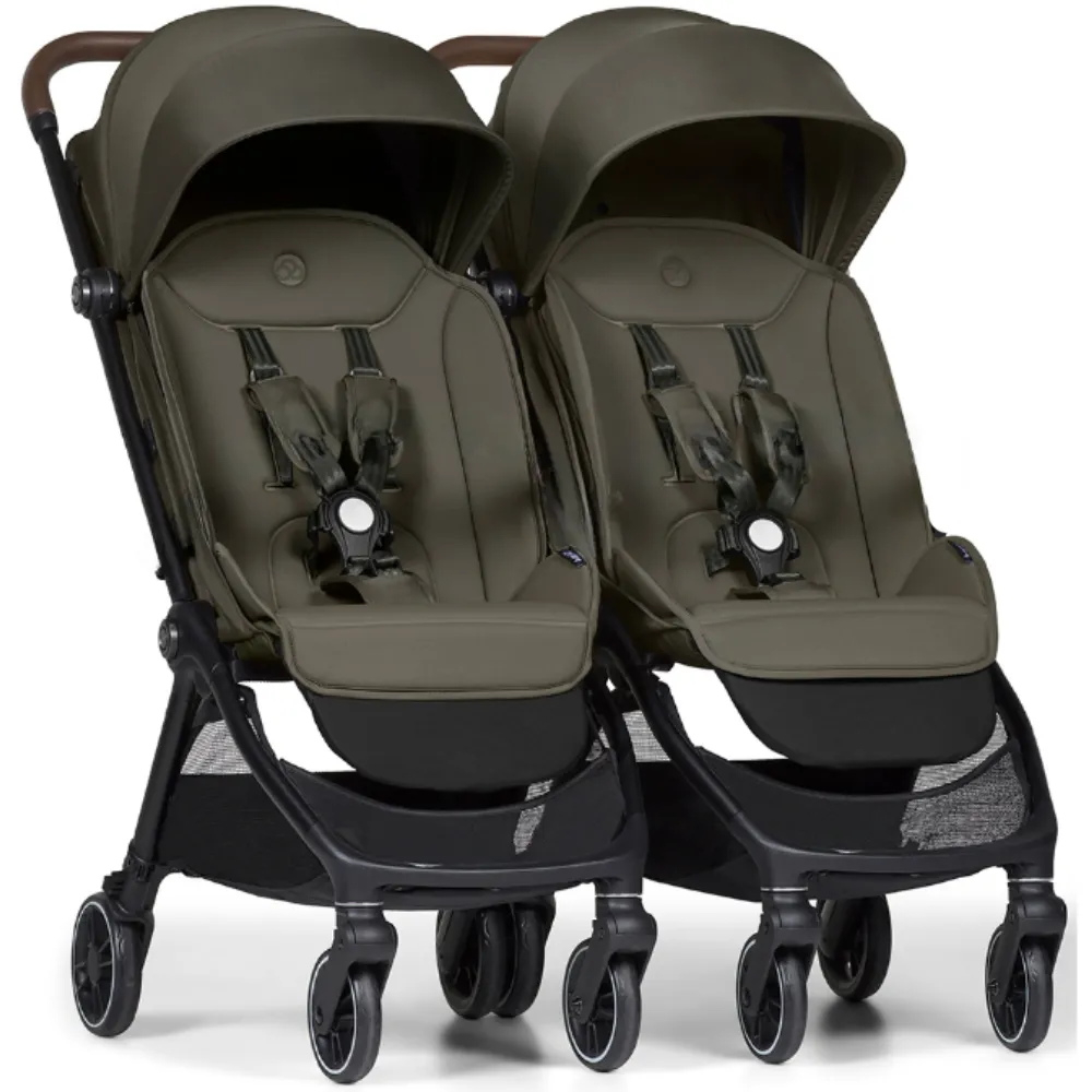 Коляска прогулочная для двойни Bumprider Connect.mini Forest Green