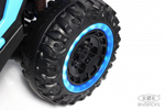 Детский электромобиль RiverToys E001EE бело-синий