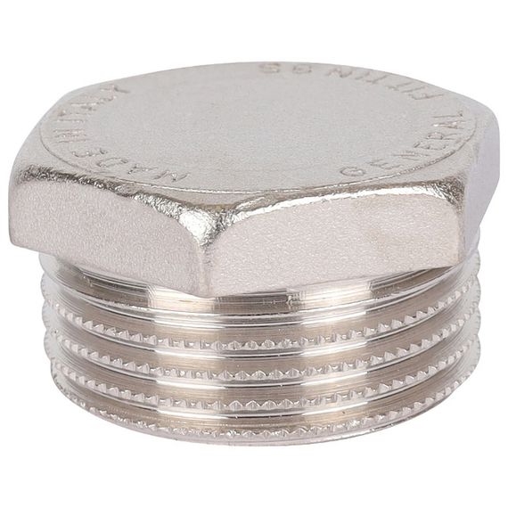 Заглушка STOUT НР никелированная 1 — (1)