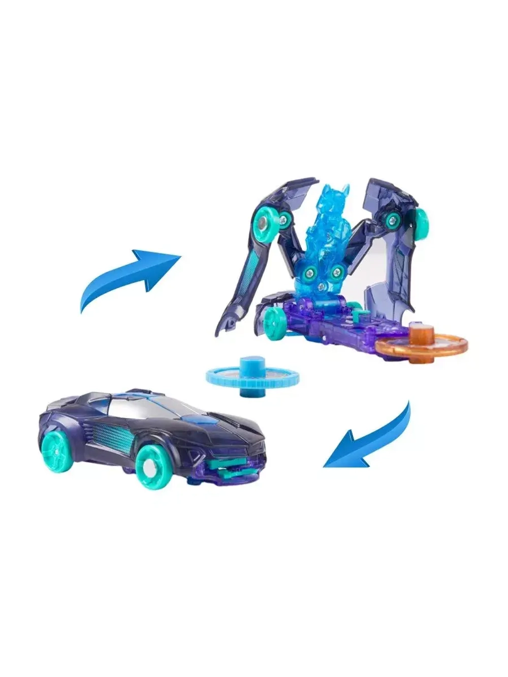 Дикие Скричеры. Машинка-трансформер Найтбайт л1 ТМ Screechers Wild