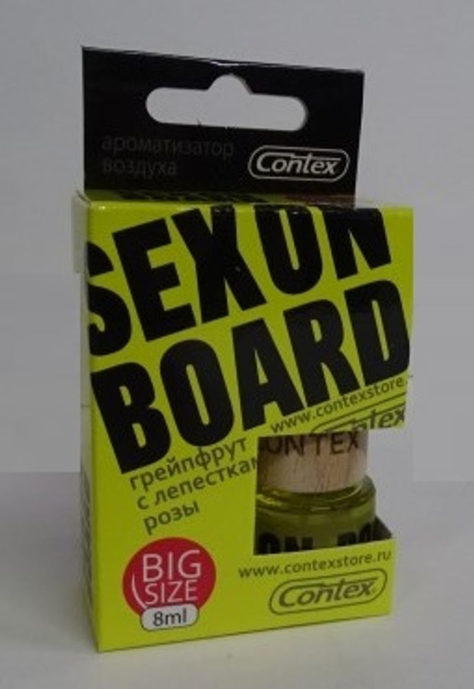 Ароматизатор подвесной  SEX ON BOARD  Роза с цитрусовыми нотами, флакон (Contex)