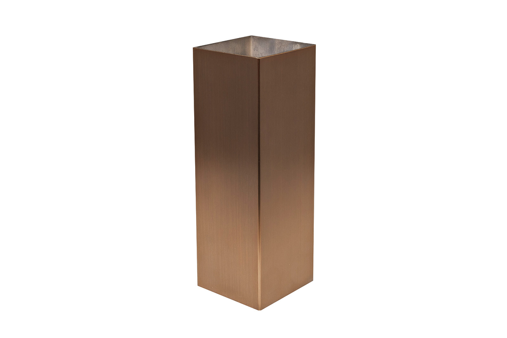 Ваза нерж.ст/мат.бронза 10x10x30см Garda Decor