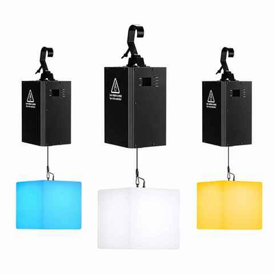 Kinetic Cube 30 см — кинетический световой куб RGBW с одной лебёдкой