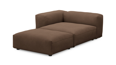 Оттоманка Фиджи Vivaldi 23 137*221*62 см, Коричневый Велюр Нераскладной Фиеста