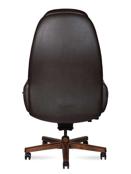 Кресло офисное Норден / Верди / Verdi / коричневая кожа