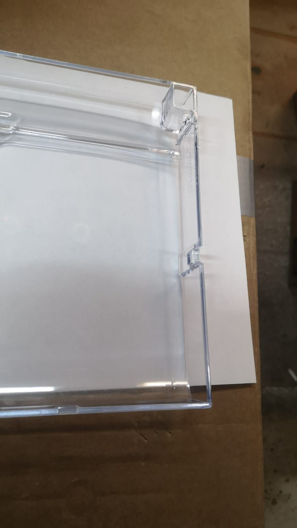 Панель ящика 198*456мм морозильной камеры прозрачный Ariston, Indesit C00385667, C00372744, 385667, 372744