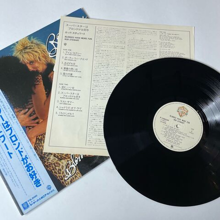 Винтажная виниловая пластинка LP Rod Stewart Blondes Have More Fun (Japan 1978) (Obi) Dirty Weekend
