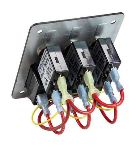 Панель бортового питания 3 переключателя, с автоматами