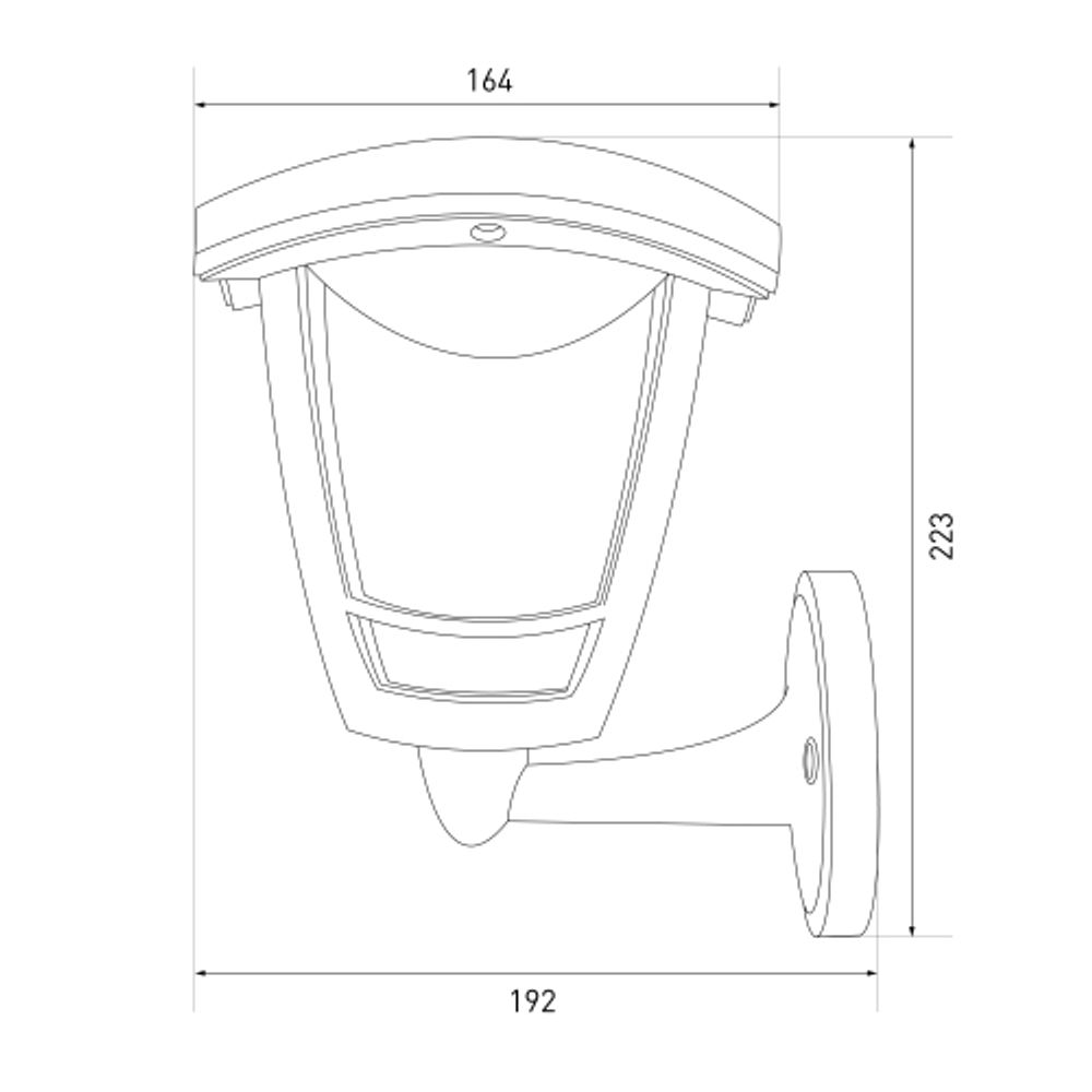 Садово-парковый светильник ЭРА «Дели» ДБУ 07-8-001 белый 4-гранный IP44 светодиодный 8Вт 3000K | Садово-парковые светильники