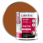 ЛАКРА  Эмаль ПФ-115 Коричневая 1,0кг (LAKRA)