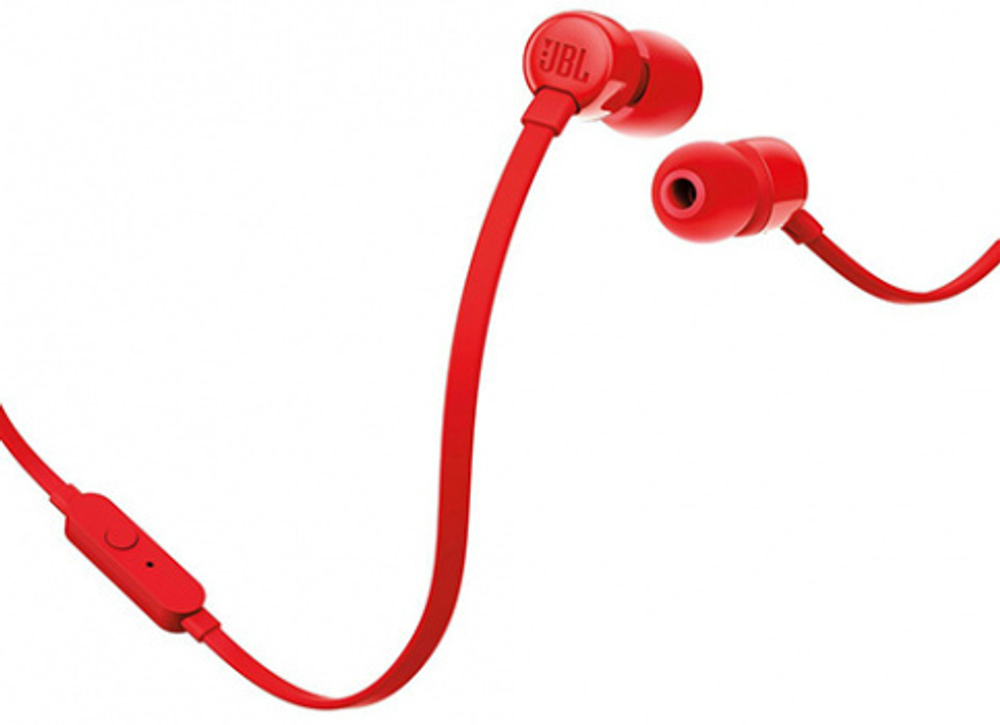 JBL T110RED  T110, красная Гарнитура