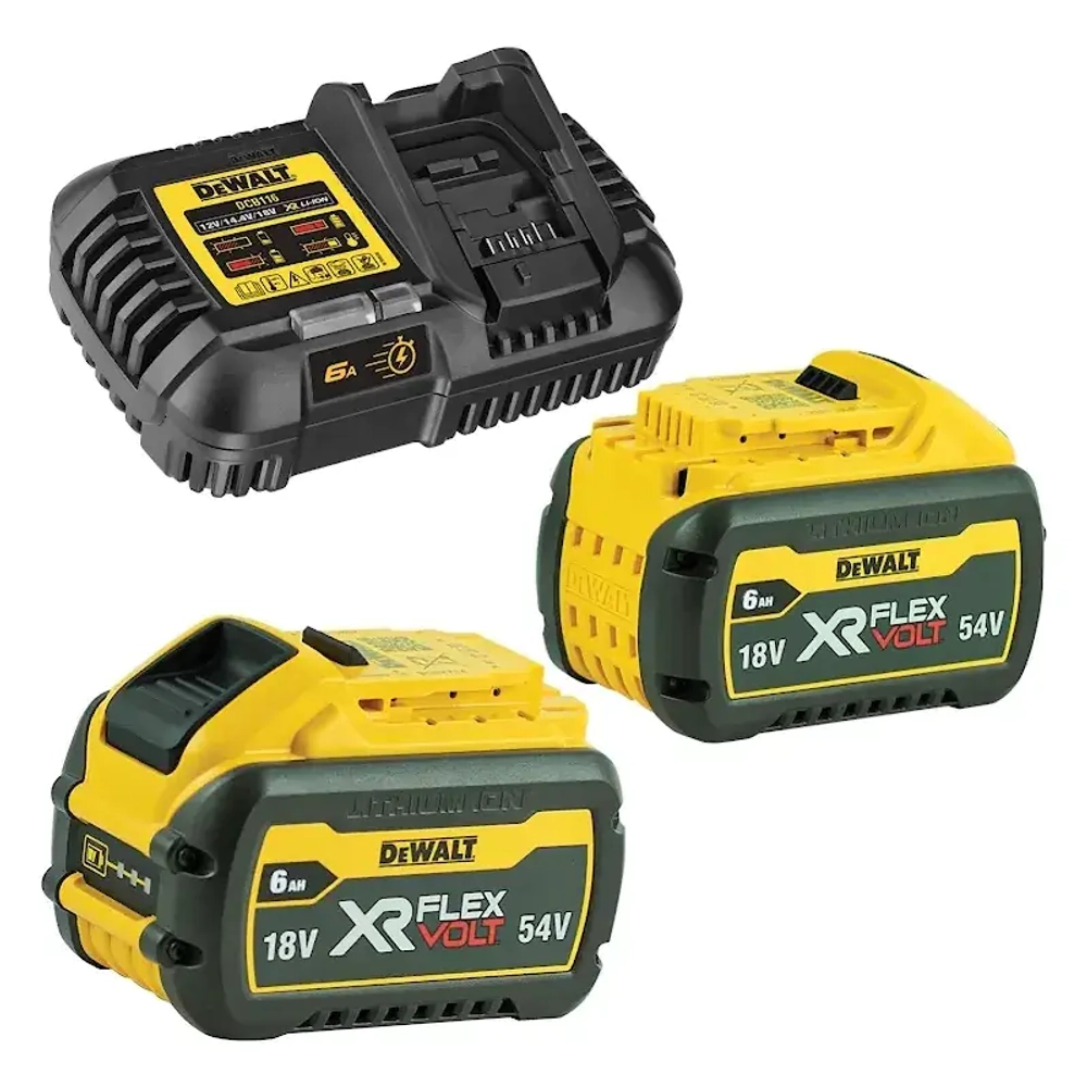 DeWalt DCK2055T2T ударный гайковерт и ушм (2 x 6 Ач, ЗУ)