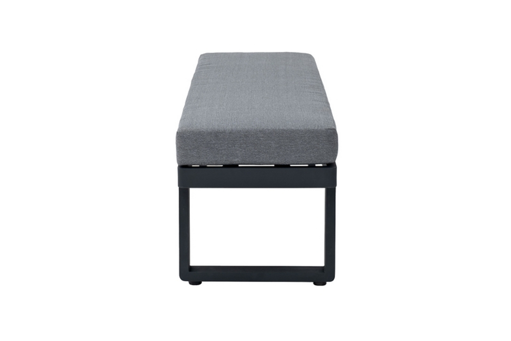 Оттоманка Joygarden ТОПА длинная, темно-серый графит, серый антрацит