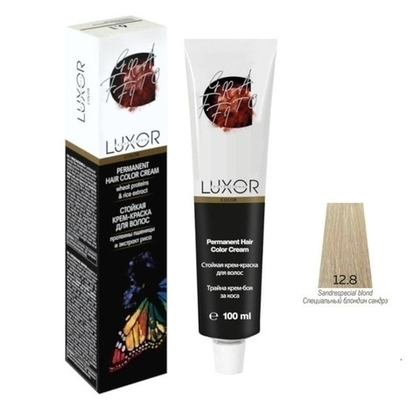 12.8 GR Специальный блондин сандрэ Стойкая крем-краска LUXOR Professional 100 мл.