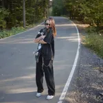 Брюки Смерч #7 вельветовые черные