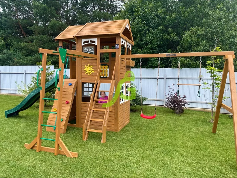 Детская площадка Клубный домик 2 с рукоходом Luxe