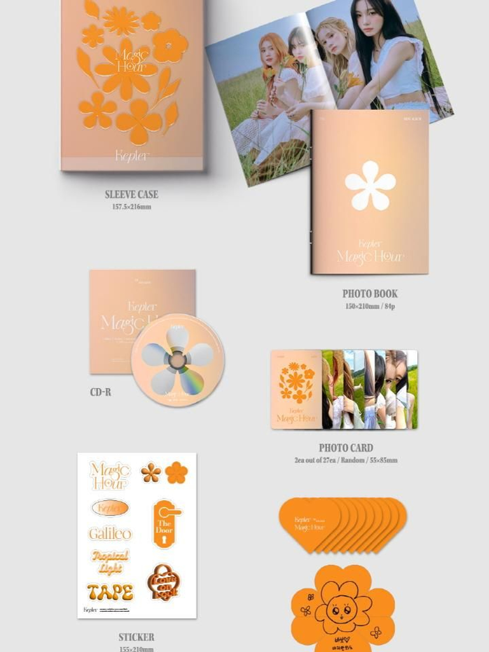 Альбом KEP1ER - MAGIC HOUR 5th Mini Album 3 Version SET