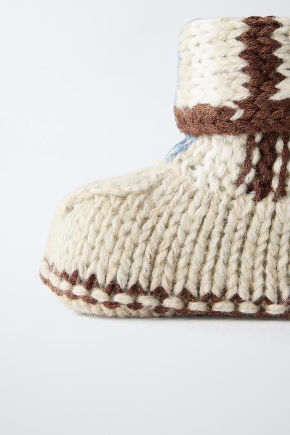 ZARA ТРИКОТАЖНЫЕ ПИНЕТКИ, СИНИЙ