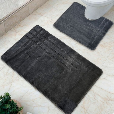 Комплект ковриков DKTX Comfort Linea 2шт 60*100/50*60см 10мм 7020 (серый)