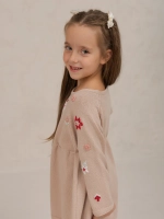 Платье с длинными рукавами с вышивкой