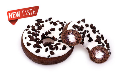 Донат Stokson "Cookies" со сливочной начинкой 75г/12шт (Польша)