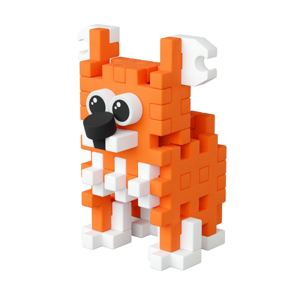 Marioinex - Конструктор Mini Waffle POCKET PETS PUPPIES Уэльс-корги Пемброк 49 элементов. 907870