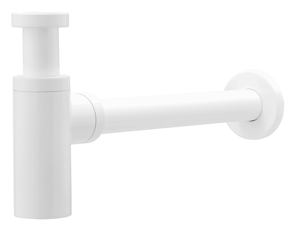 Сифон МЕТАЛЛ. (БЕЛЫЙ) GANZER (20/1шт)