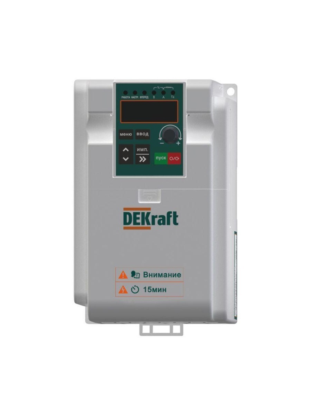 Преобразователь частоты DEKV060 1.5кВт 220В 1ф с тормозн. модулем DEKraft DEKV060G1R5S2B