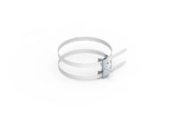 Двойной трубный хомут для изолированной мачты, D0-150 мм, M16