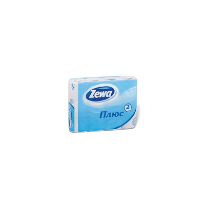 Бумага туалетная ZEWA ПЛЮС 2 сл., 12 рул., белая