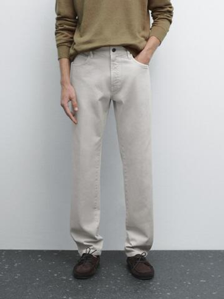 Massimo Dutti Зауженные джинсы, антрацитово-серый