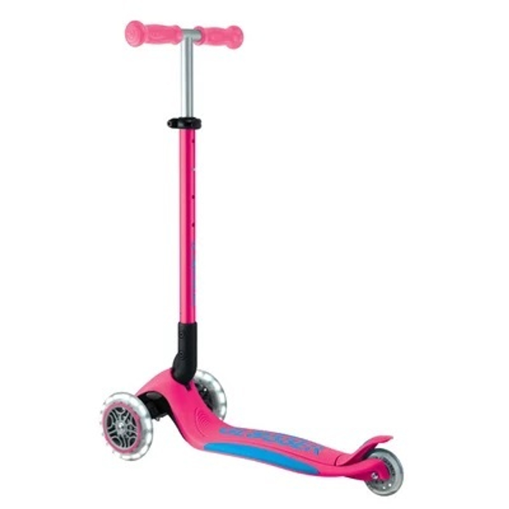 Самокат Globber Primo Foldable Plus Lights V2 розовый