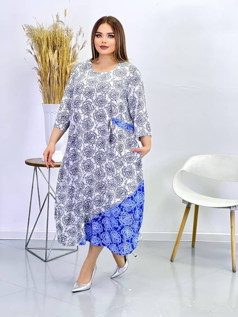 [m]Платье батал П018