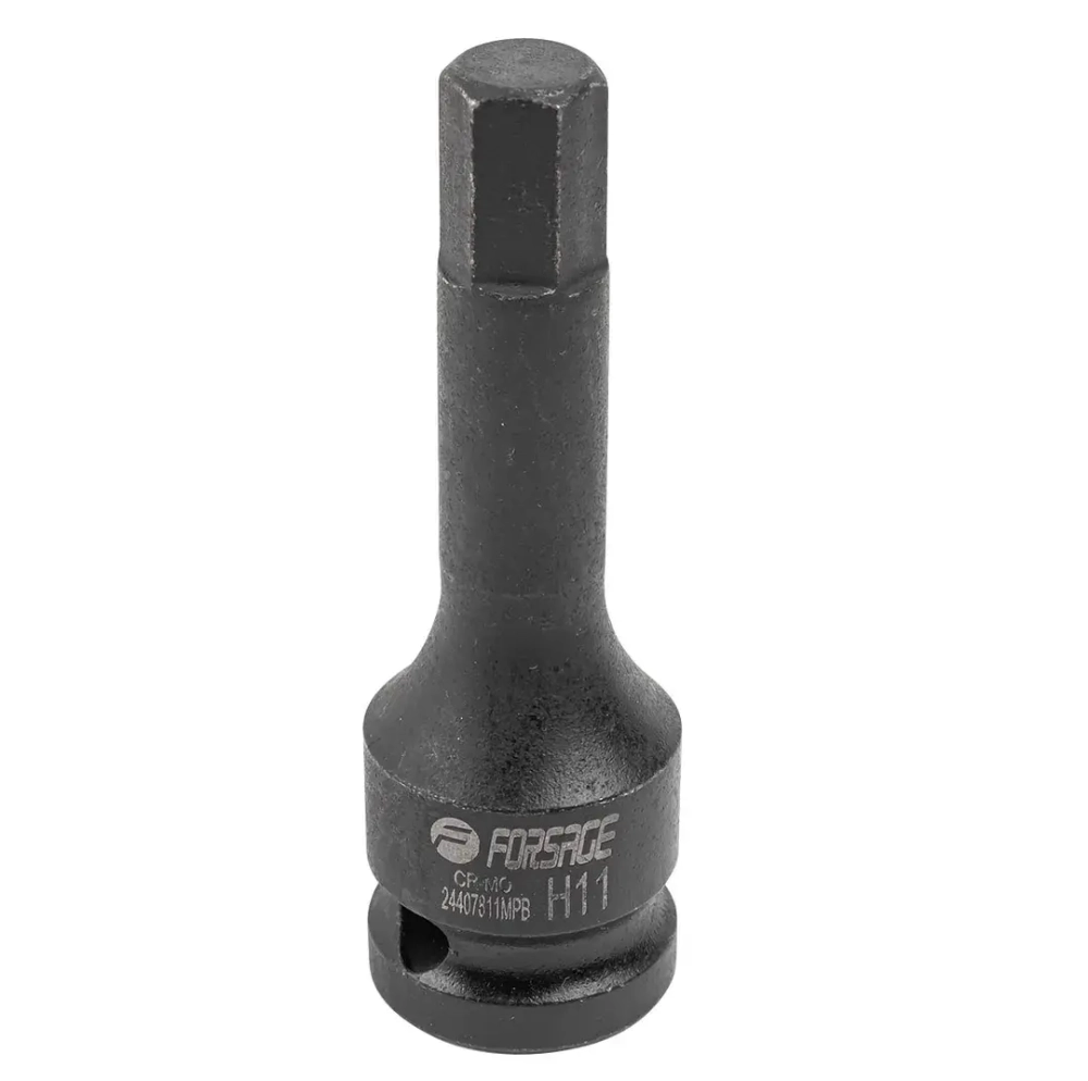 Головка-бита 6-гранная ударная 11мм,1/2'' Forsage F-24407811MPB
