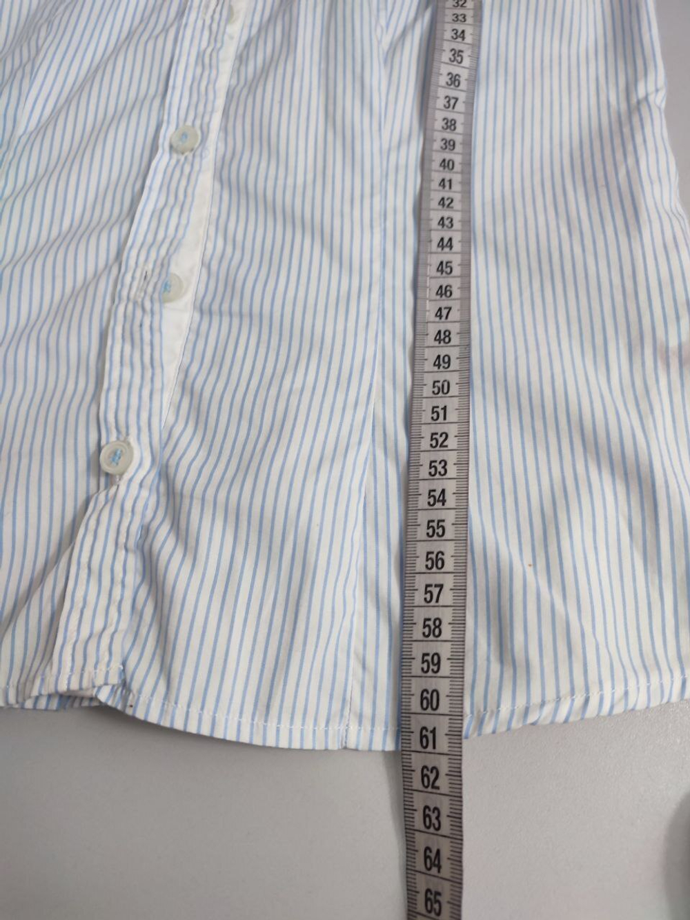 Рубашка из хлопка в полоску 44 размер