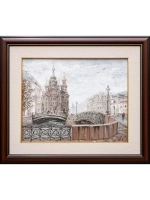 Картина маслом "Мосты у Спаса" Стеняев